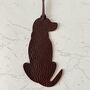 Leather Labrador Christmas Decoration / Bookmark, thumbnail 7 of 9