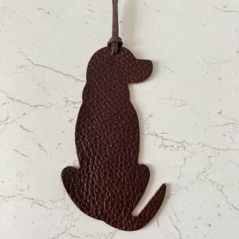 Leather Labrador Christmas Decoration / Bookmark, 7 of 9