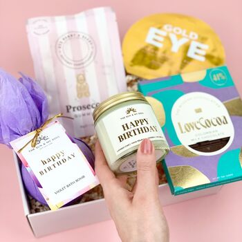 Happy Birthday Luxury Self Care Wellness Gift Box⎜Relaxing Pamper Gift For Her⎜Birthday Gift For Relaxation Wellness, 2 of 6