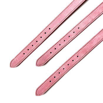Pink Leather Dog Collar, 3 of 4