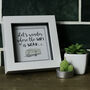 Caravan And Camping Quotation Framed Tile, thumbnail 4 of 6