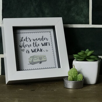 Caravan And Camping Quotation Framed Tile, 4 of 6