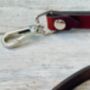 Personalised Brown Leather Lanyard, ID Badge Lanyard, thumbnail 9 of 10