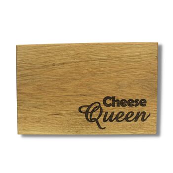 Cheese Board Queen Engraved Cheese Board, 3 of 3