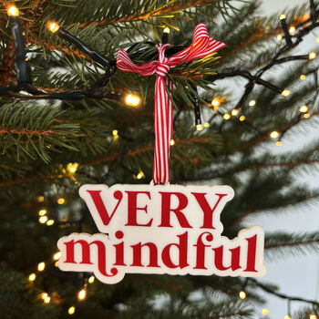 Very Demure Mindful Cutesy Christmas Tree Decoration, 4 of 4