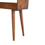 Modern Curved Chestnut Console Table, thumbnail 12 of 12