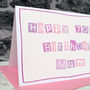 Personalised Female 70th Birthday Card, thumbnail 2 of 3