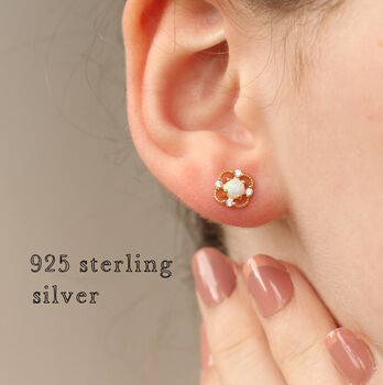 Victorian Opal Stud Earrings, 4 of 6