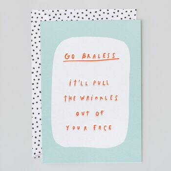 Braless Birthday Card, 2 of 2