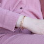 Brass Zircon Luxury Cuff Wrist Bangle Bracelet, thumbnail 3 of 3