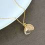 Wrapped Birthstone Initial Necklace, thumbnail 5 of 12