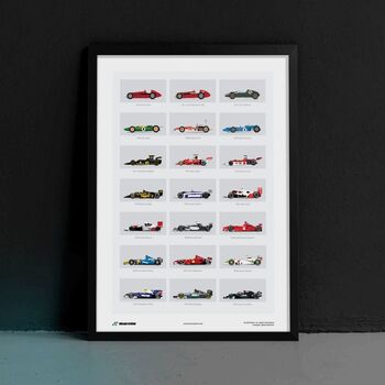 Gp Racing Car Evolution Poster, 2 of 3