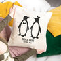 Personalised Penguin Pair Cushion, thumbnail 1 of 3