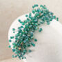 Emerald Green Crystal Headband, thumbnail 3 of 5