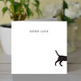 'Good Luck' Black Cat Card, thumbnail 1 of 2
