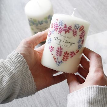 Personalised Teacher Thank You Candle Gift, 7 of 10