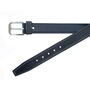 Thick Black Men's Leather Belt Free Personalisation, thumbnail 3 of 8