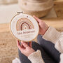Personalised Rainbow Design New Baby Hoop, thumbnail 2 of 3