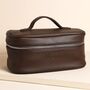 Personalised Initials Voyager Wash Bag In Brown, thumbnail 1 of 2