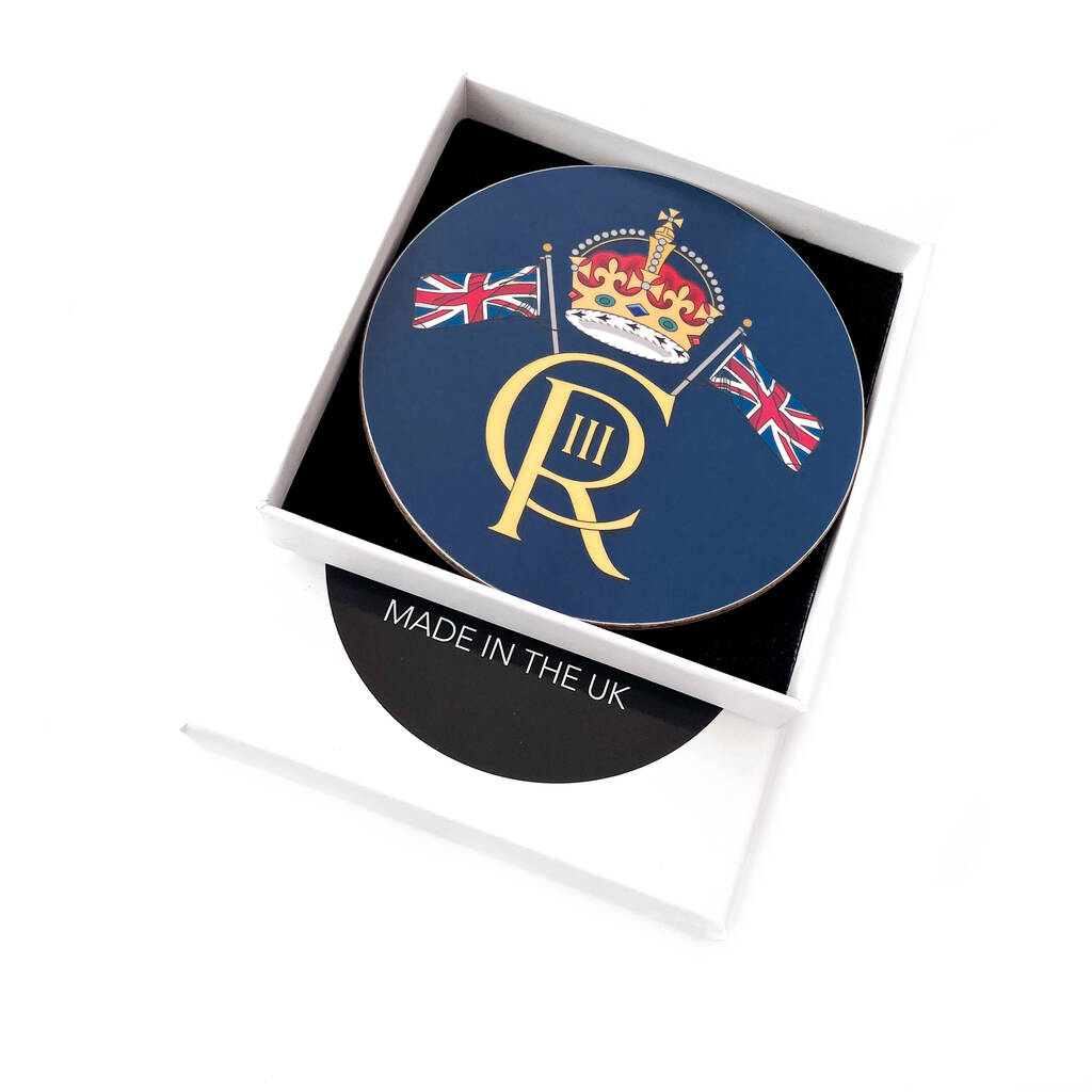 King Charles Coronation Boxed Commemorative Coaster, 1 of 8