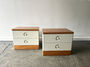 Pair Mid Century Bedside Cabinets By Stag, thumbnail 1 of 6