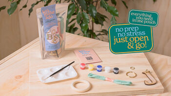 Paint Your Own Initial Keyring Kit, 2 of 9