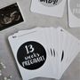 Monochrome Pregnancy Milestone Cards, thumbnail 4 of 7
