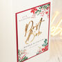 Personalised Christmas Holly Wedding Guest Book, thumbnail 6 of 6