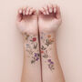 Garden Flower Temporary Tattoo Pack, thumbnail 5 of 12