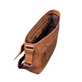 Personalised Leather Laptop Shoulder Bag 'Livorno', 7 of 12