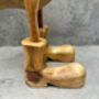 Hand Carved Bamboo Wood Duck Figurine 34cm, thumbnail 11 of 12