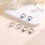 Piercing Free Cz Crystal Ear Cuff In Sterling Silver, thumbnail 4 of 11