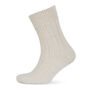 Cream Alpaca Bed Socks, thumbnail 2 of 3