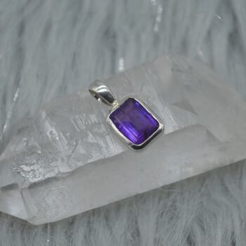 Amethyst Pendant Necklace: February Birthday, 2 of 6