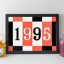 30th Birthday Print Or Card Personalised Gift 1995, thumbnail 8 of 12
