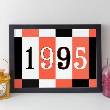 30th Birthday Print Or Card Personalised Gift 1995, 8 of 12