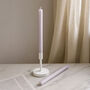 G Decor Velluto Rosato Set Of Two Extra Tall Dinner And Taper Candles With Ribbed Velvet Matte Finish, thumbnail 1 of 3