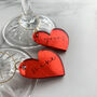 Valentine's Day Heart Personalised Wine Glass Charm, thumbnail 1 of 4