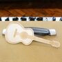 Acoustic Guitar Shaped Birchply Bookmark, thumbnail 3 of 3