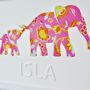 Personalised Baby Elephant And Mother Artwork, thumbnail 9 of 12
