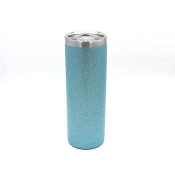 Stainless Steel Double Wall Glitter Skinny Tumbler, 2 of 8