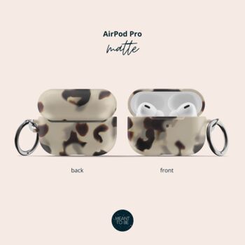 Ivory Tortoise Air Pod Case With Keychain, 5 of 6