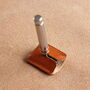 Personalised, Handstitched Leather Razor Cover, thumbnail 3 of 7