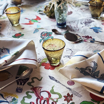 Bits And Bobs Linen Tablecloth, 9 of 12