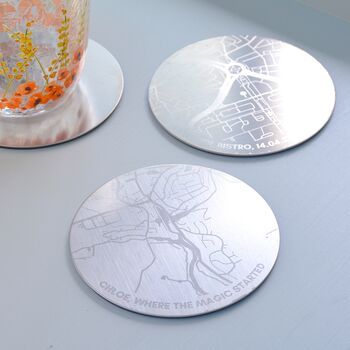 Personalised Map Location Coaster, 2 of 4