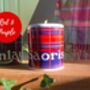 Personalised Tartan Candle, thumbnail 5 of 6