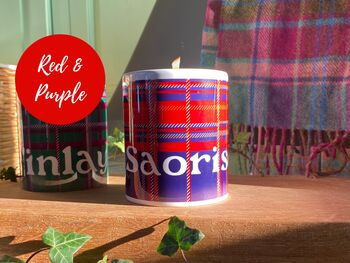 Personalised Tartan Candle, 5 of 6