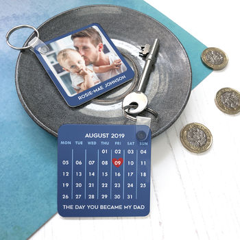 Personalised 'The Day You Became My Dad' Keyring, 2 of 5