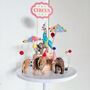 Personalised Party Animal Circus Cake Topper Set, thumbnail 2 of 8