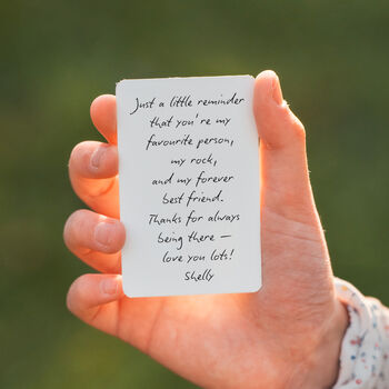 Personalised Mum Photo And Message Metal Wallet Card, 2 of 2